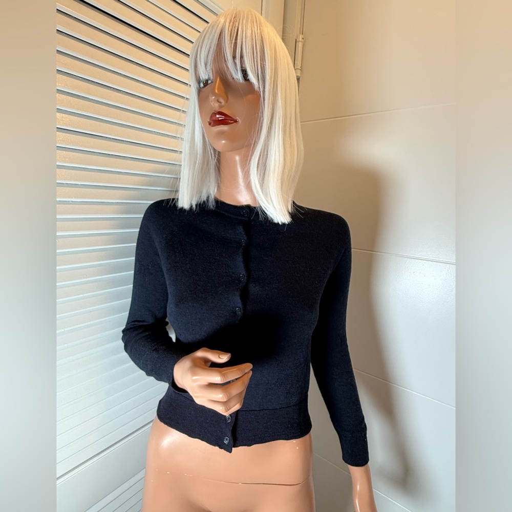 Zadig & Voltaire navy Nina star Cardigan Sweater small